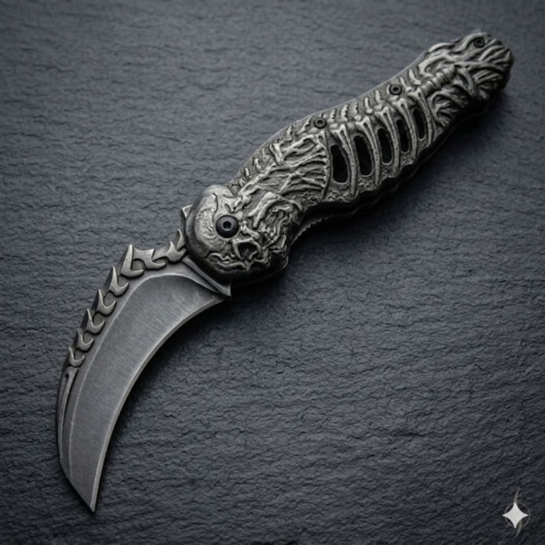 Folding Skeleton Knife